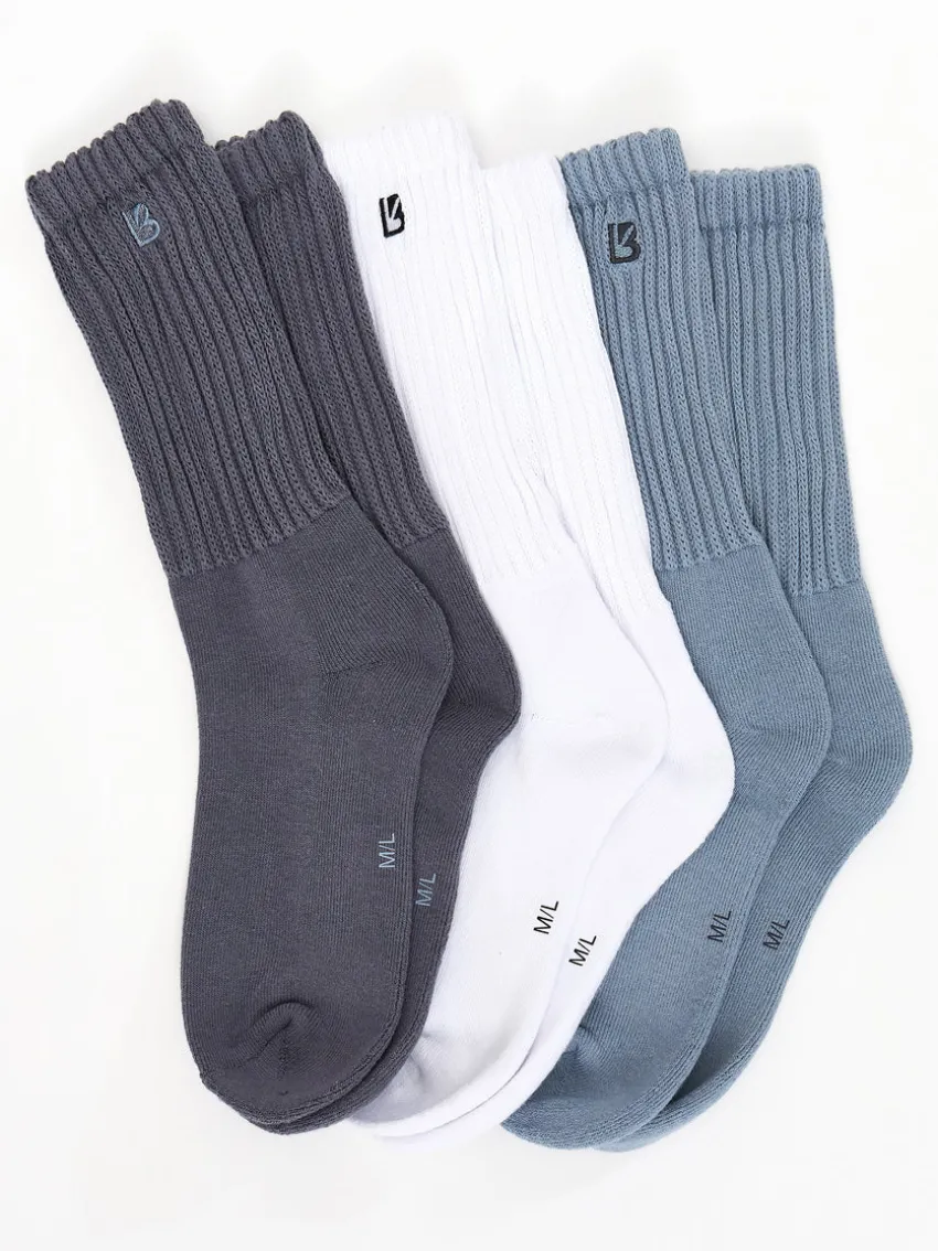 3 Pack Scrunch Socks