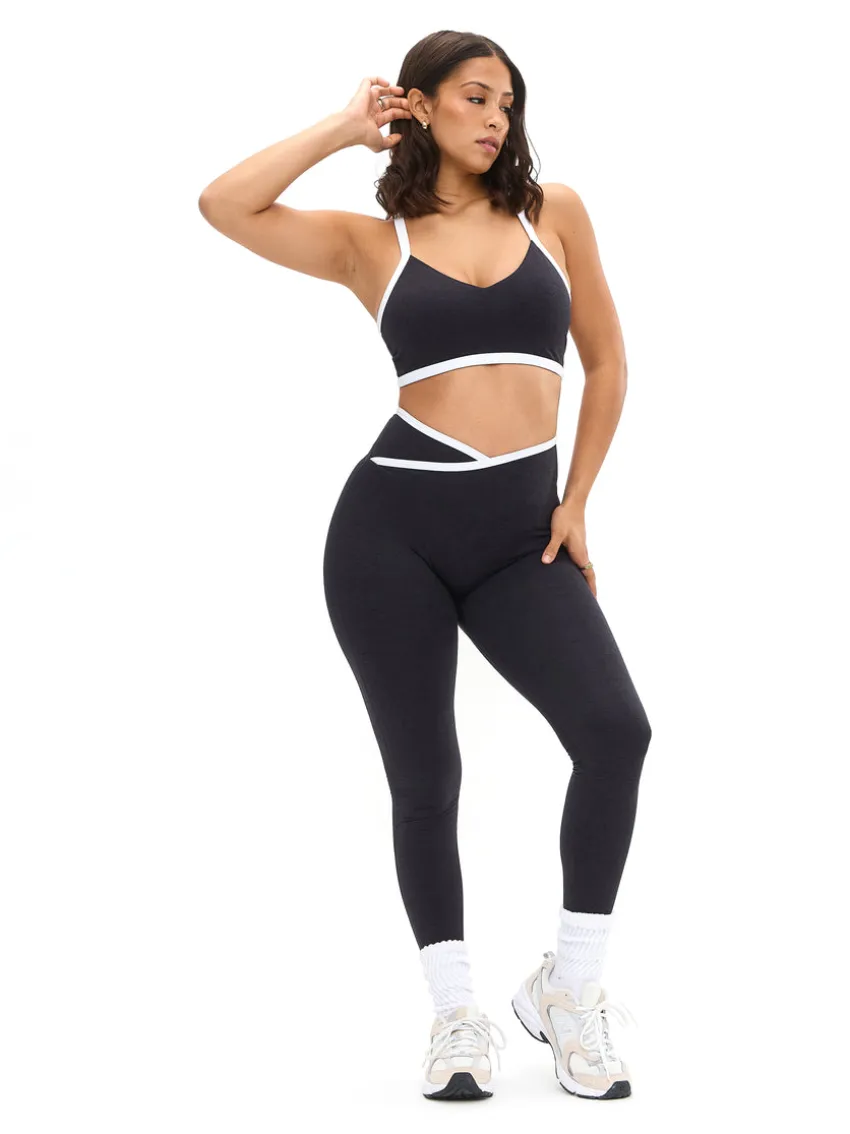 Dream Heather Contrast Sports Bra