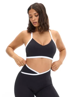 Dream Heather Contrast Sports Bra