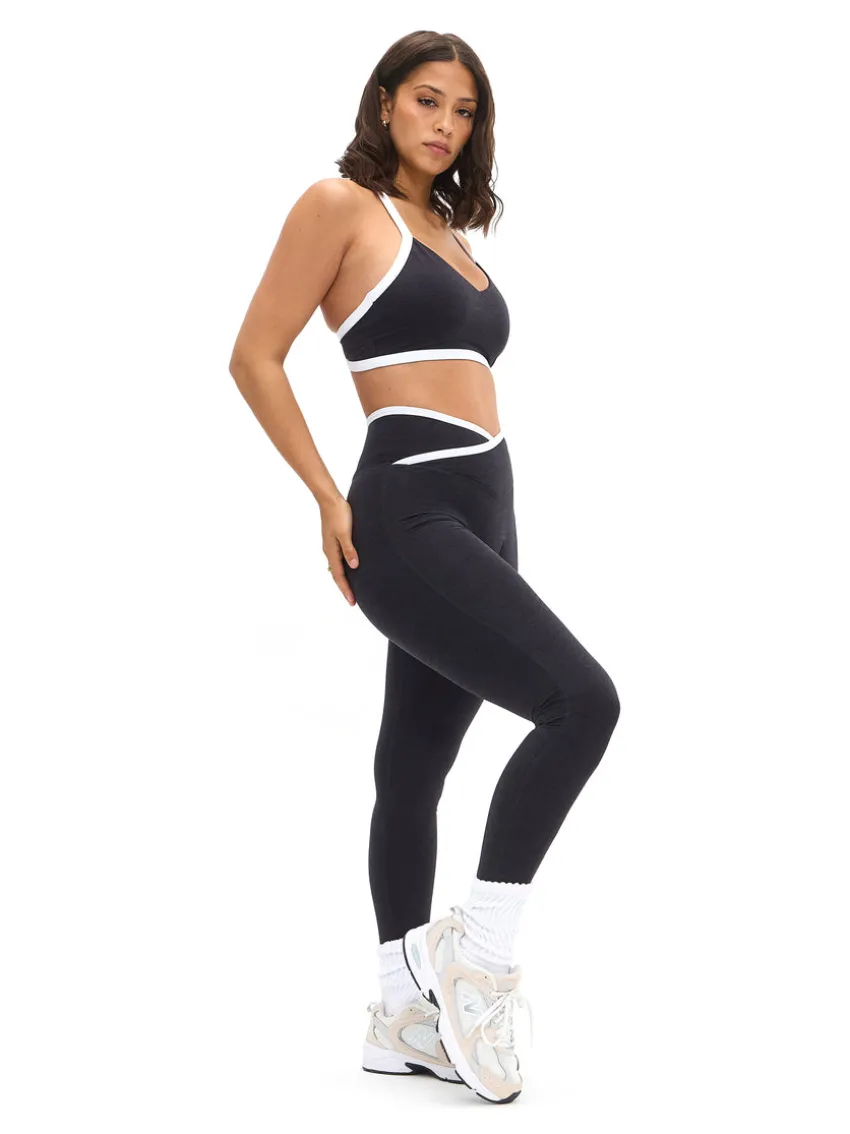 Dream Heather Contrast Sports Bra