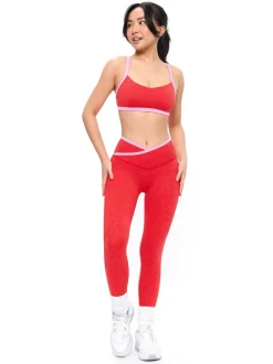 Dream Heather Contrast Sports Bra