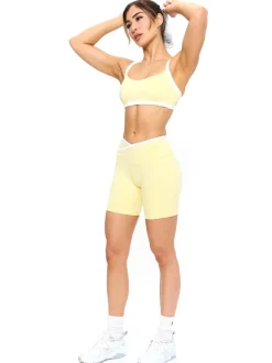 Dream Heather Contrast Sports Bra