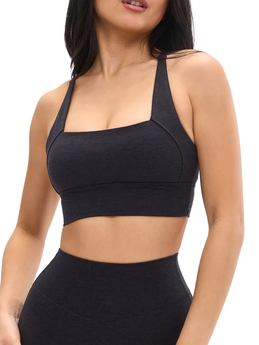 Dream Heather Square Neck Sports Bra