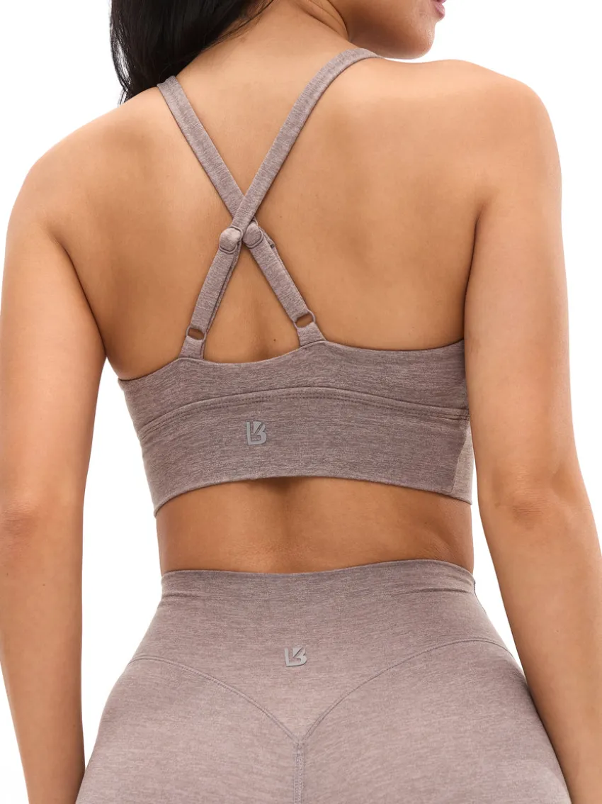 Dream Heather Square Neck Sports Bra