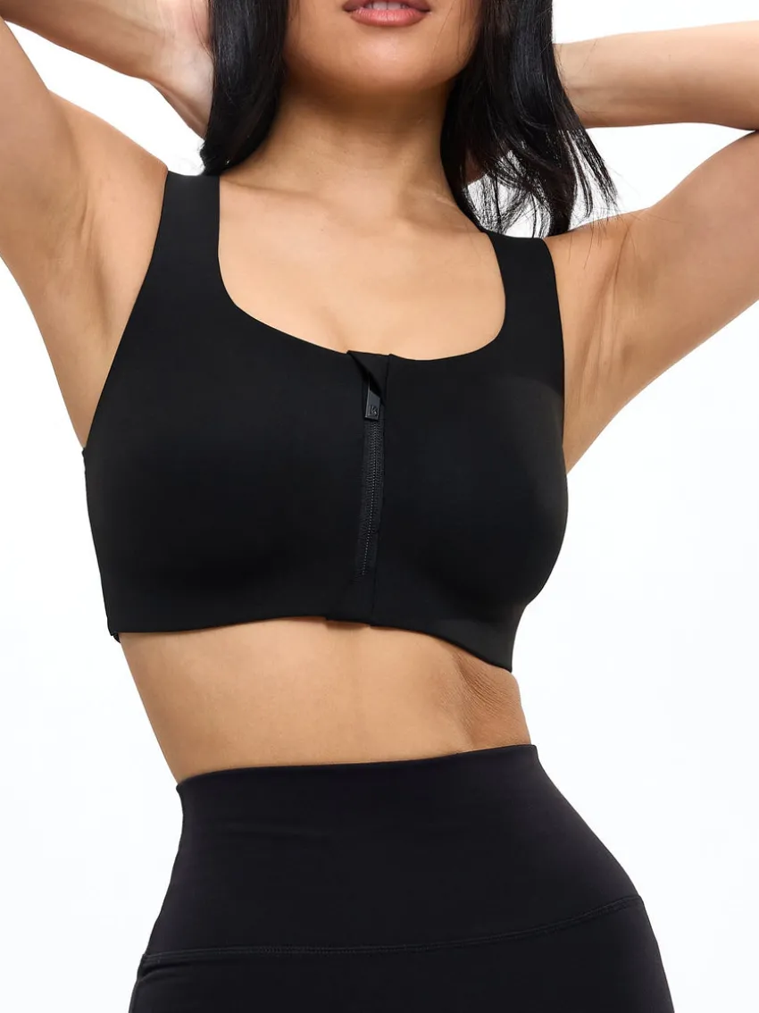 High Impact Zip Sports Bra