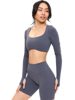 Long Sleeve Curve Crop