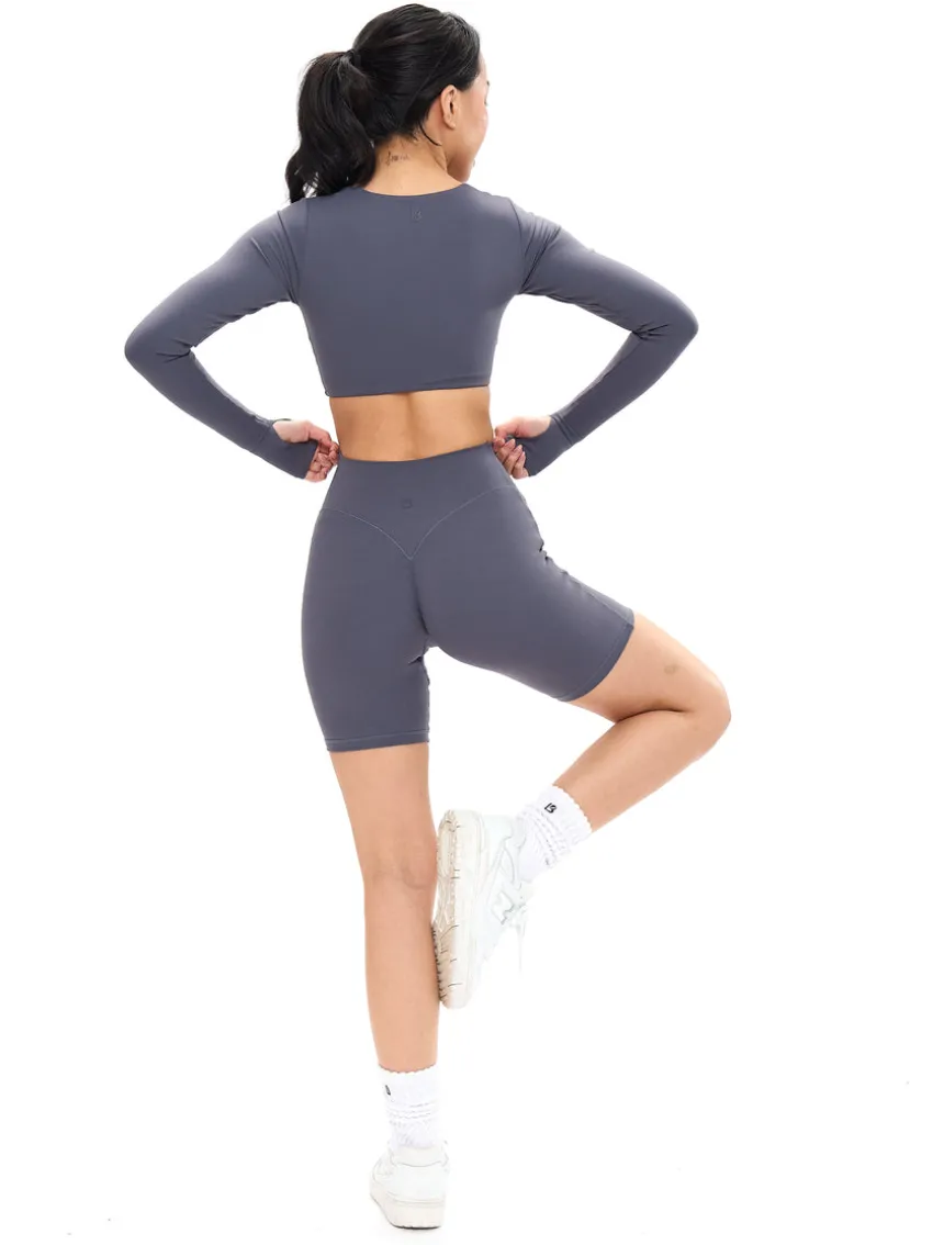 Long Sleeve Curve Crop