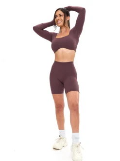 Long Sleeve Curve Crop