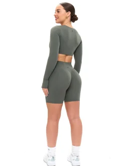 Long Sleeve Curve Crop
