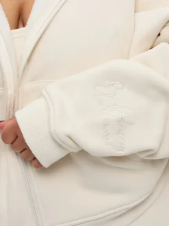 Plush Fleece Zip Hoodie