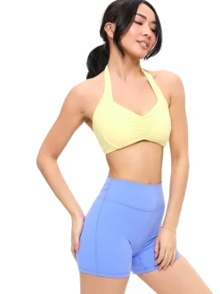 Poshknit Scrunch Halter Sports Bra