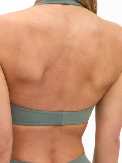 Poshknit Twist Halter Sports Bra