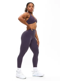 Poshknit Twist Halter Sports Bra
