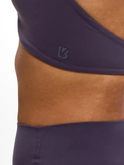 Poshknit Twist Halter Sports Bra