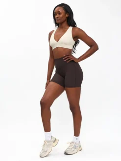 Ribbed Deep V Sports Bra