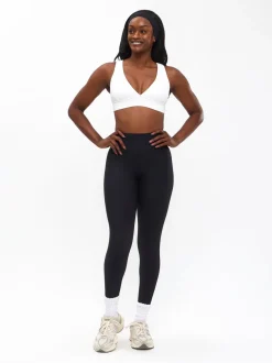 Ribbed Deep V Sports Bra