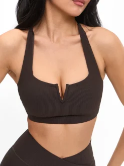 Ribbed Notch Sports Bra
