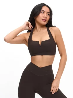 Ribbed Notch Sports Bra