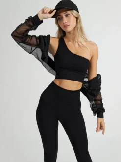 Ribbed Seamless Sports Bra