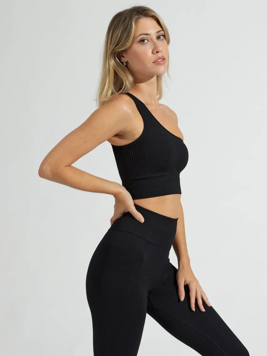 Ribbed Seamless Sports Bra
