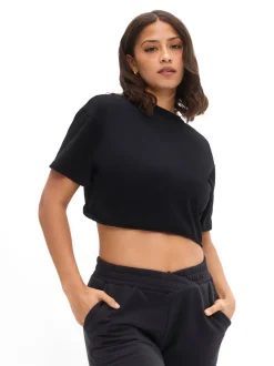 Slouchy Twist Crop