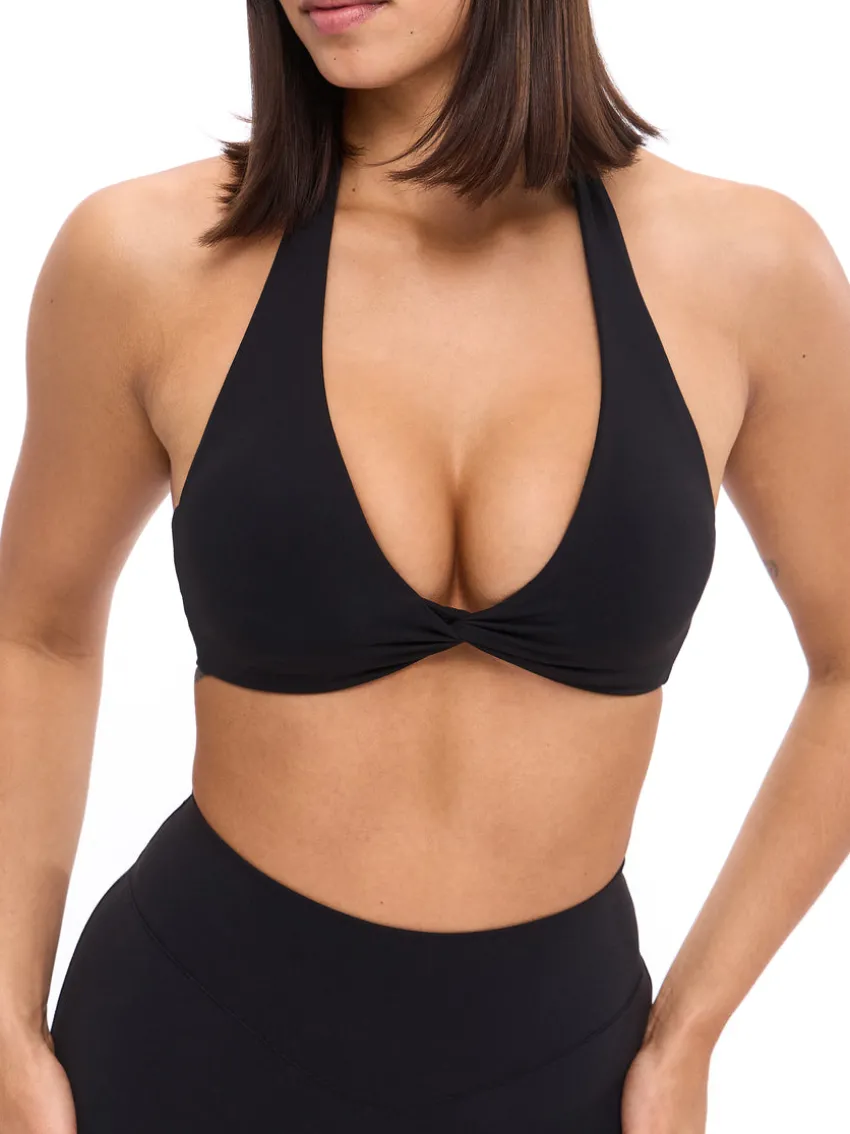Twisted Halter Sports Bra