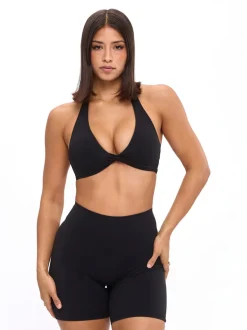Twisted Halter Sports Bra